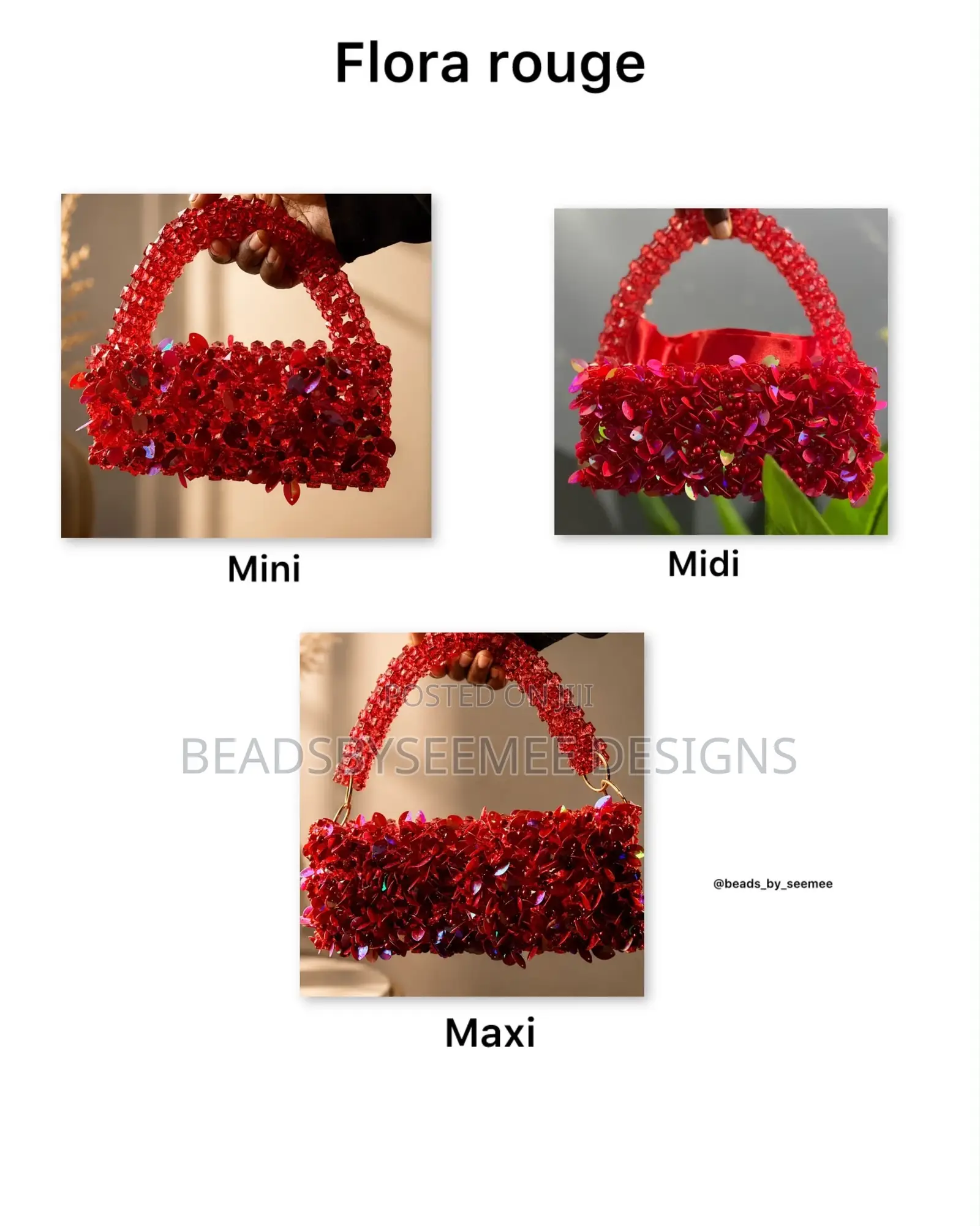 Flora Rouge Beaded Bag