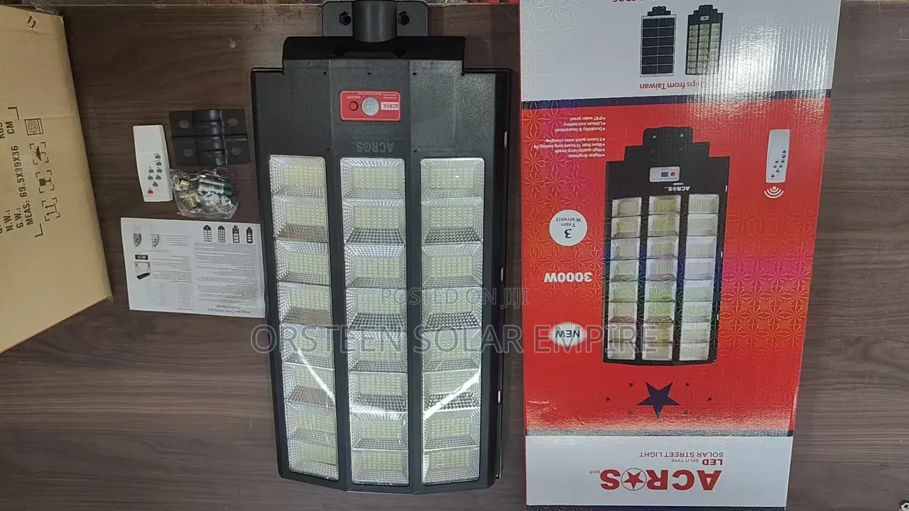Across 3000w Solar Street Lights