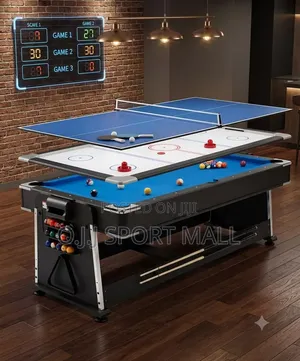 4in1 Tennis, Air Hockey, Snooker Table for Home and Commercial Use
