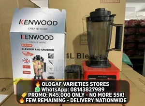 Kenwood 4.0L 10000W Blender and Crusher Double Cup With Grinder -