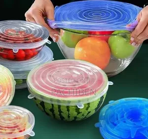 6pcs Silicon Food Cover