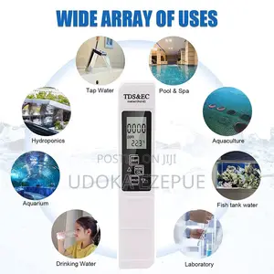 Multifunctional Digital Water Quality Tester, Test for TDS, EC Temp.