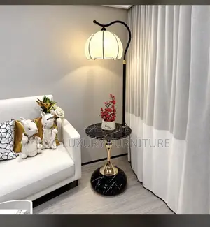 Bedside Side Stool With Lamp