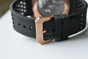 Jacob co.epic X Rose Gold Baguette(black Neoralithe Inner Ring)watch