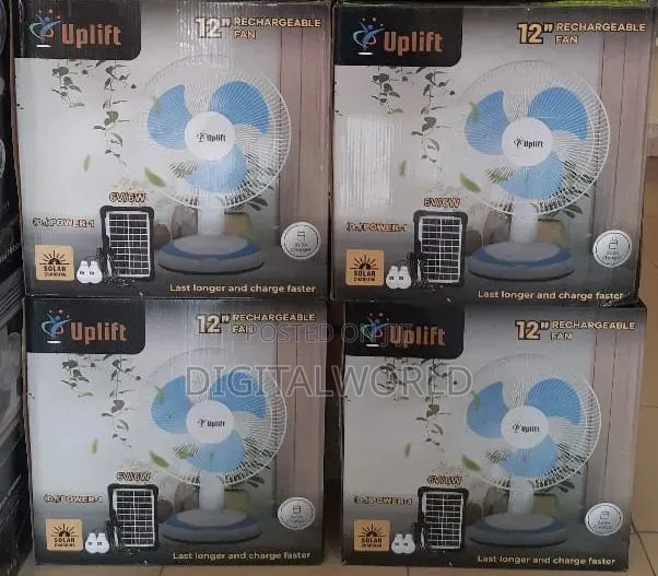 12" Table Top Rechargeable Fan