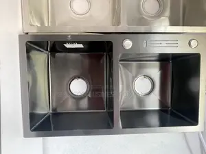 Black Double Bowl Kitchen Sink