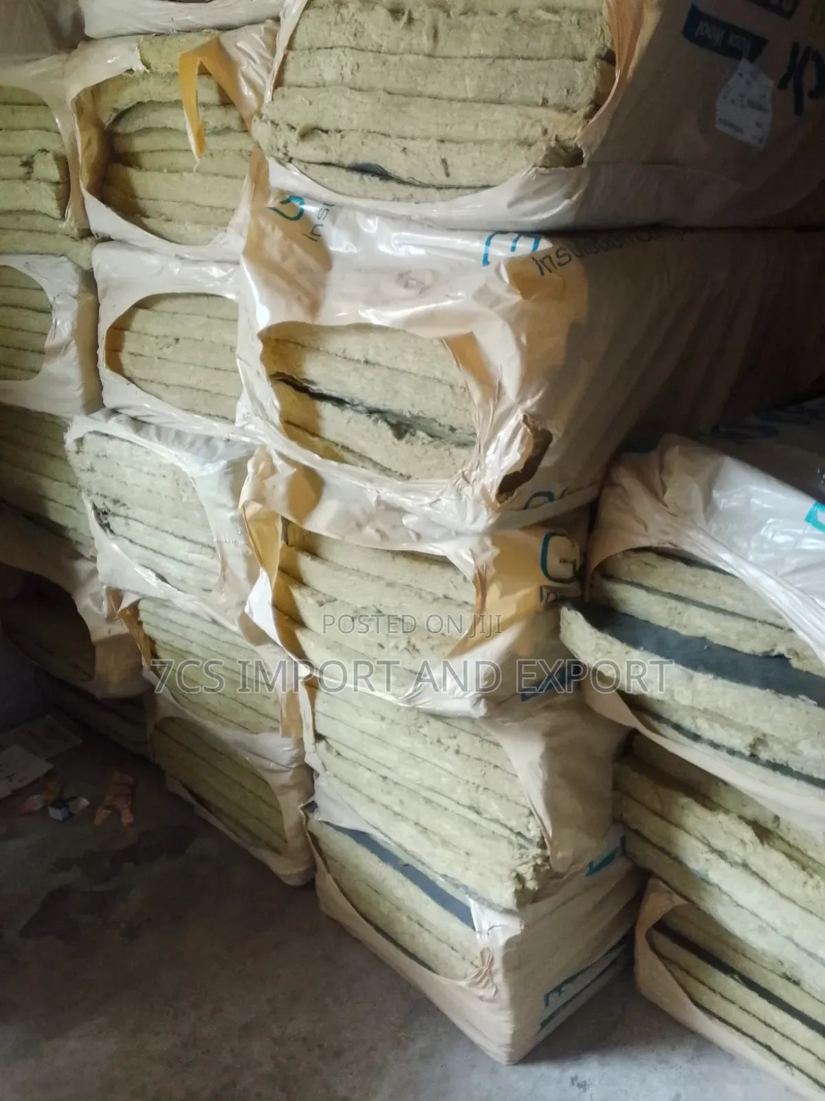 8 Packaged Slabs of Rockwool