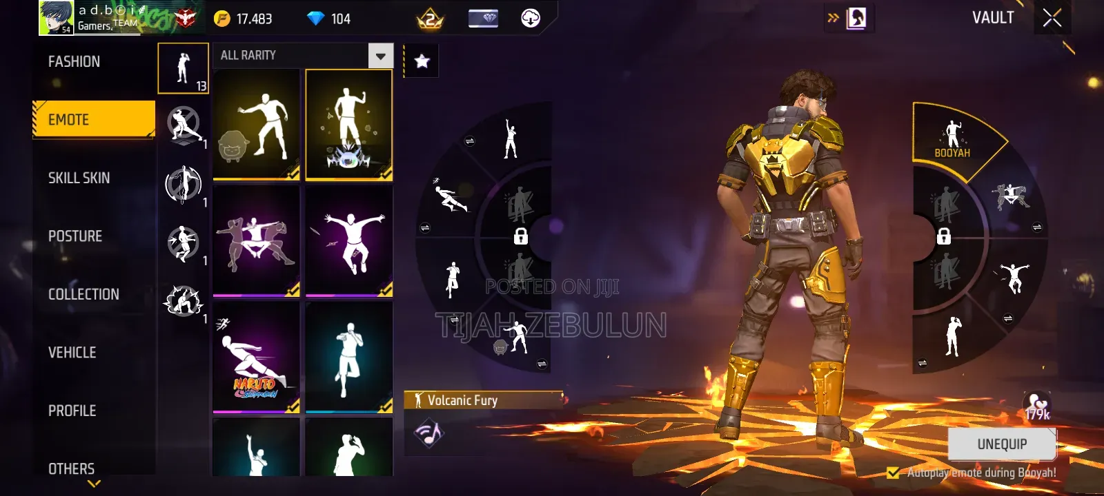 Level 54+ Freefire Account