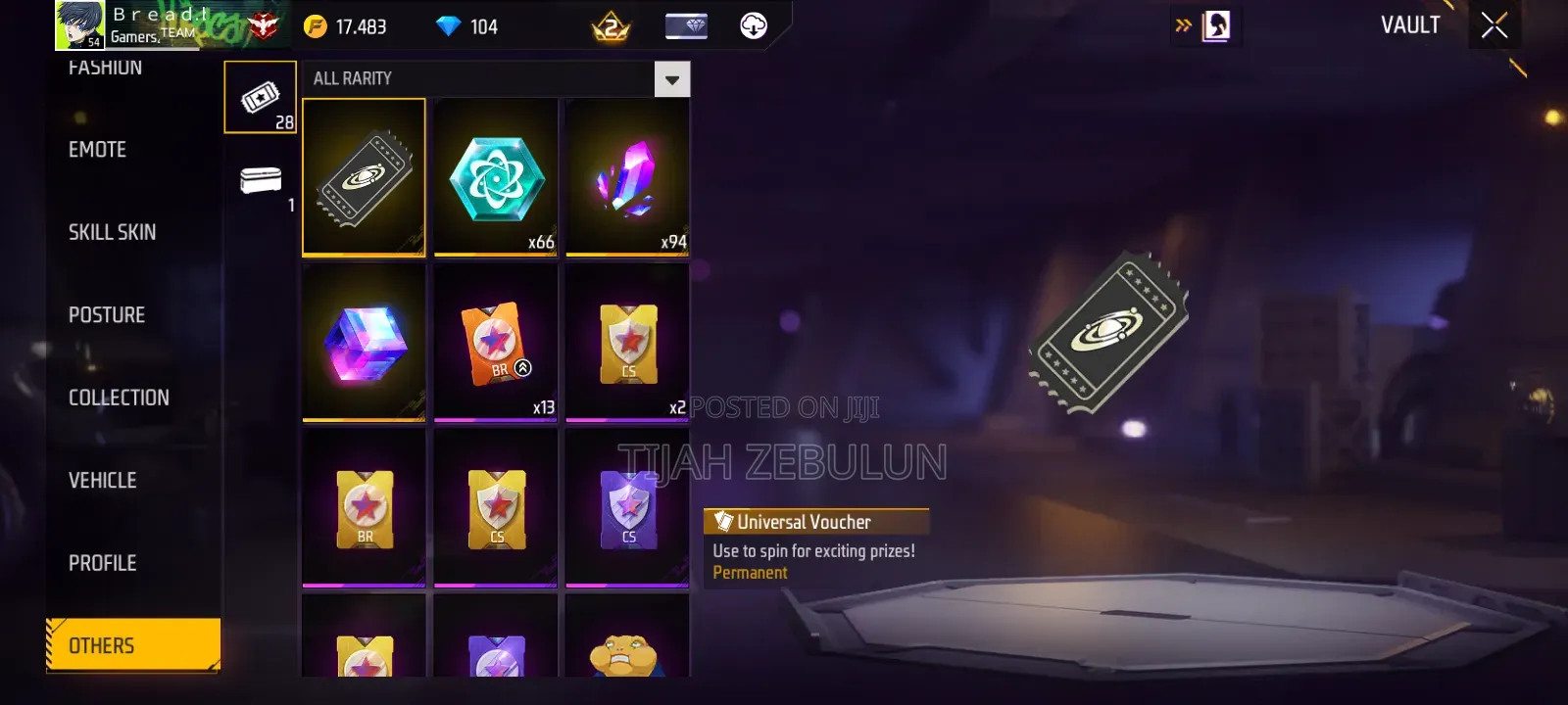 Level 54+ Freefire Account