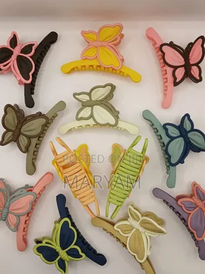 Butterfly Jumbo Hair Claw Clips