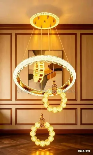 Modern Acrylic Imitation Crystal Chandelier Home Decor Dining Table