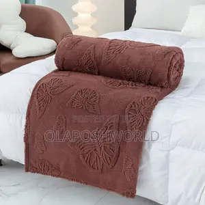 Brown Posh Drape Sofa Blanket