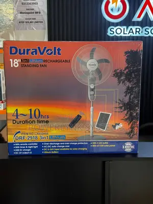 DURAVOLT 18-Inch 3-in-1 Rechargeable Fan