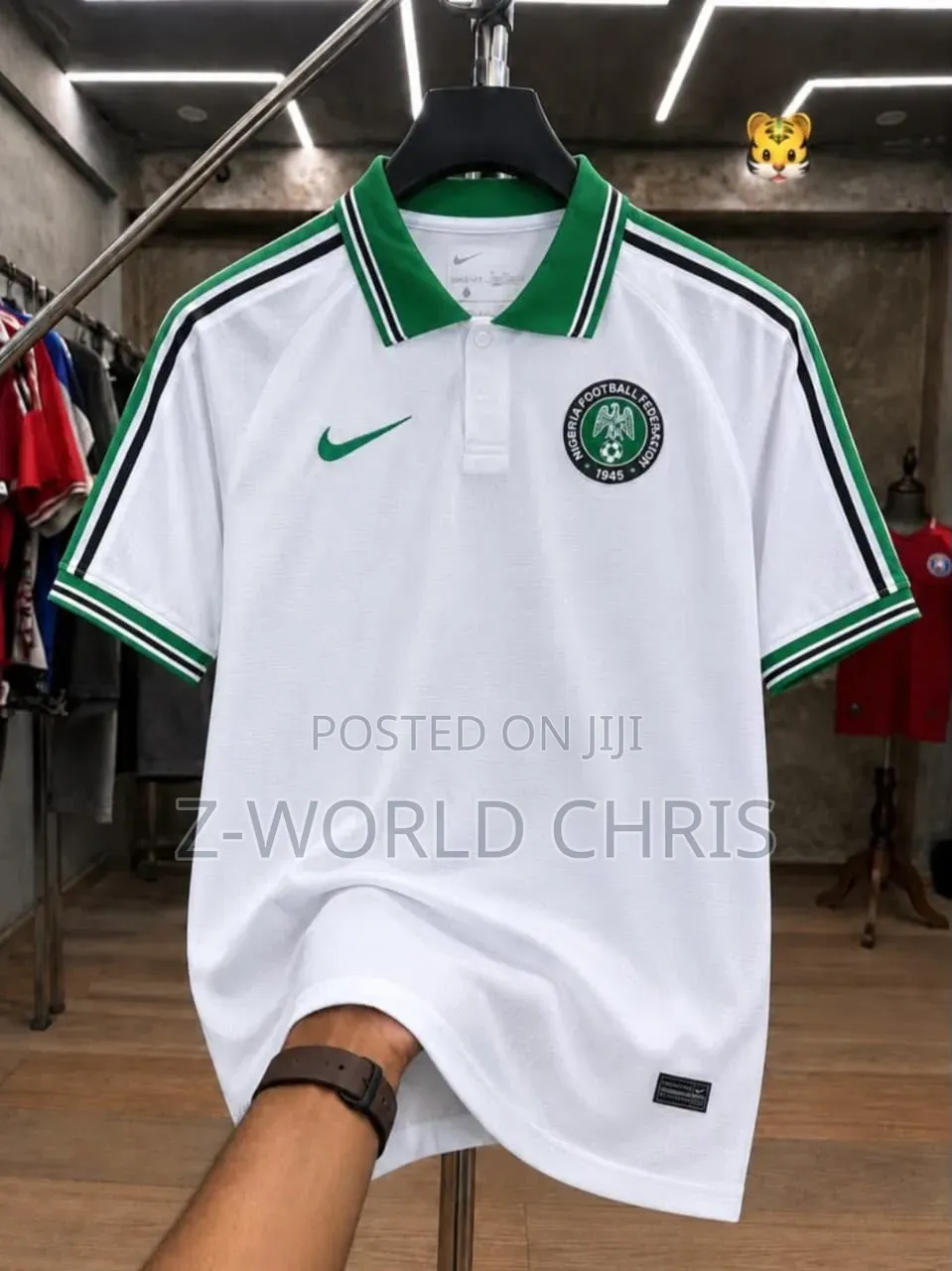 Original Quality Nigeria Pre-Match White Shirt