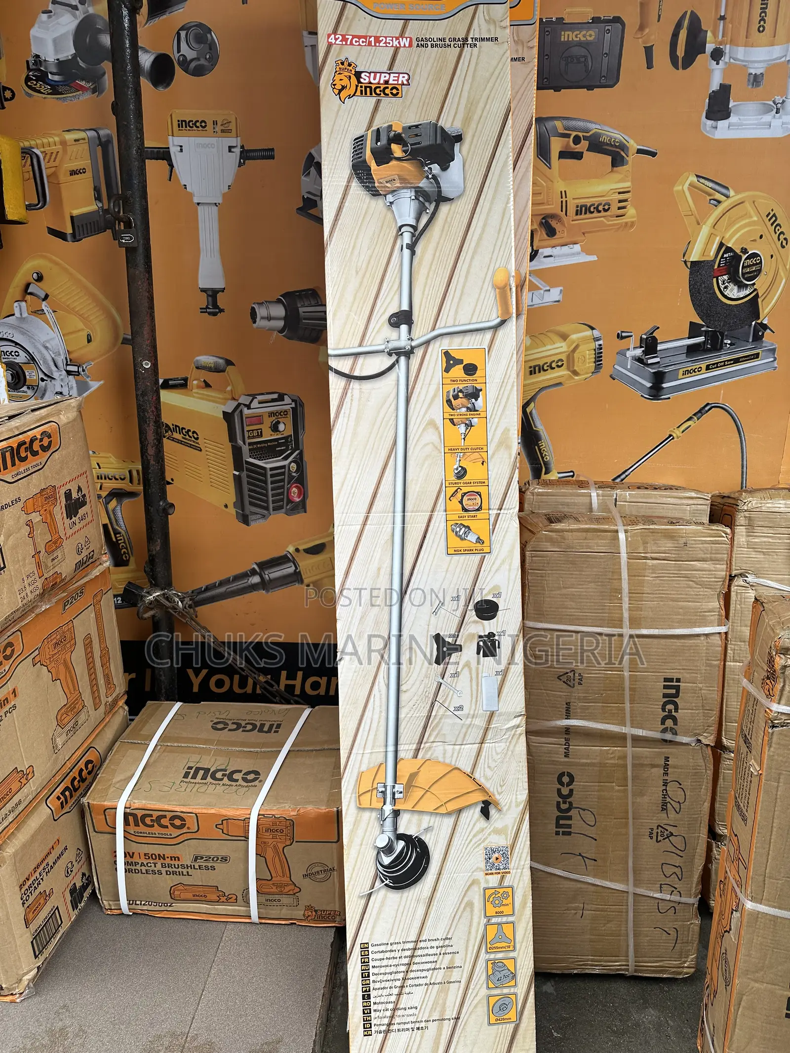 Ingco Super Gasoline Grass Trimmer Cuter