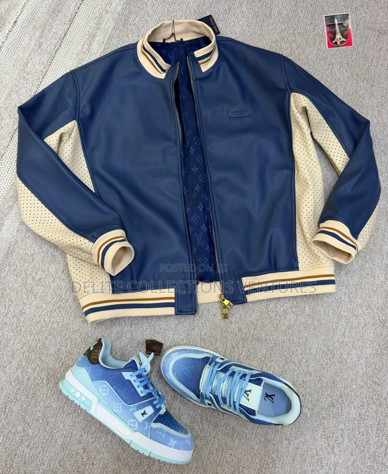 *Leather Original Louis Vuitton Leather Jacket Available in Store