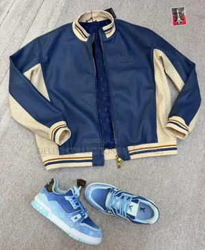 *Leather Original Louis Vuitton Leather Jacket Available in Store