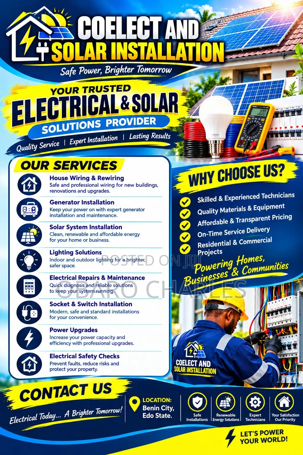 Coelect and Solar Installation
