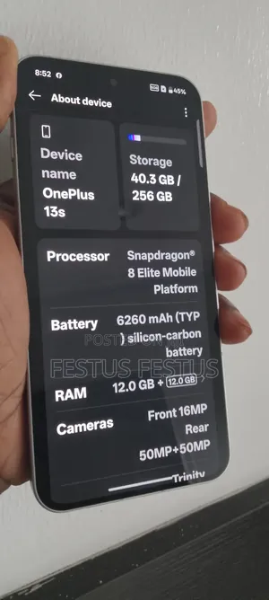 New OnePlus 13s 256 GB Gray