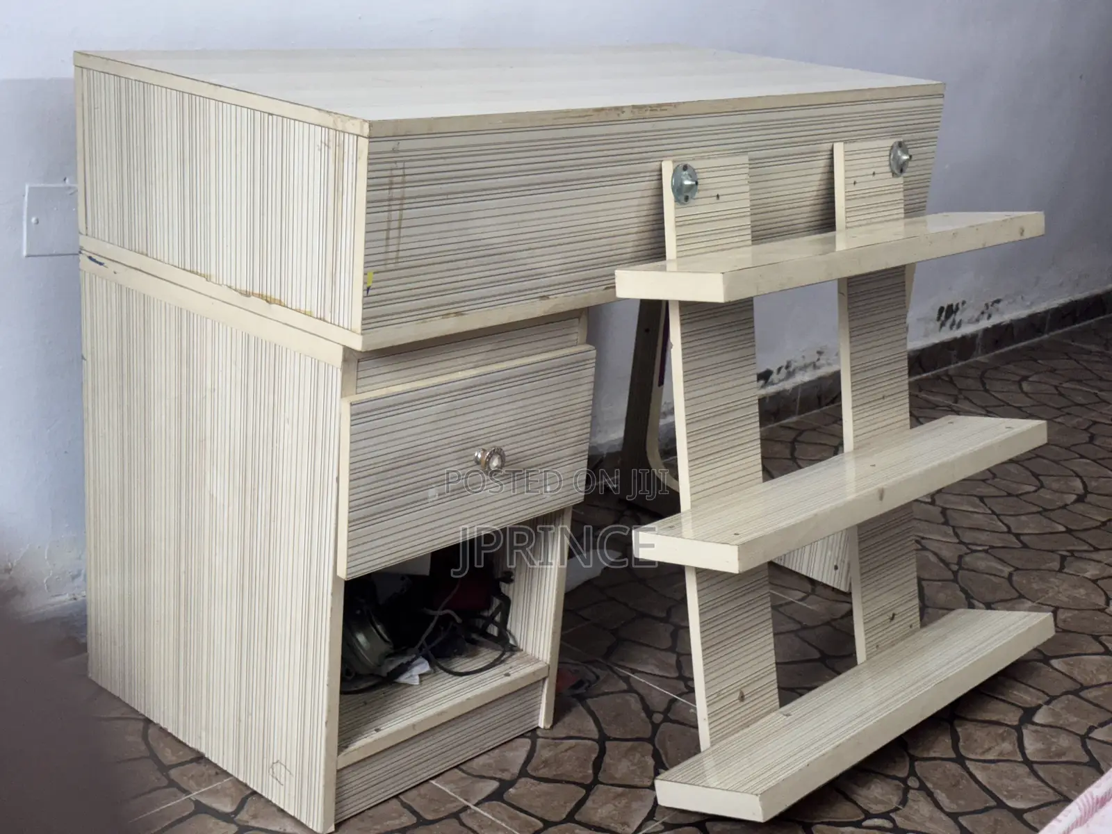 Table and 3 Layer Shelf