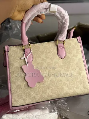 Elegant Ladies Handbag | Pink Cream