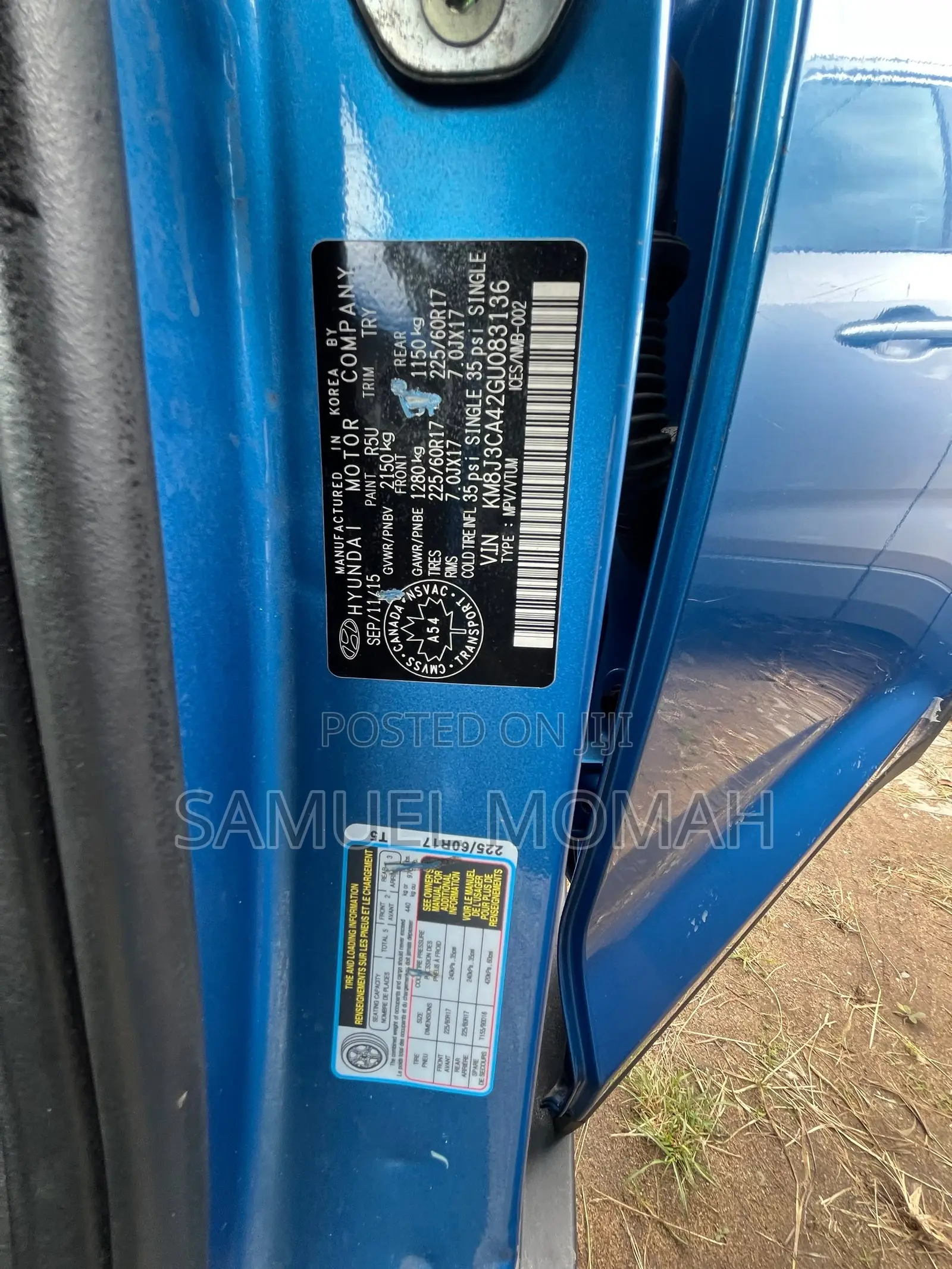 Hyundai Tucson 2016 Blue