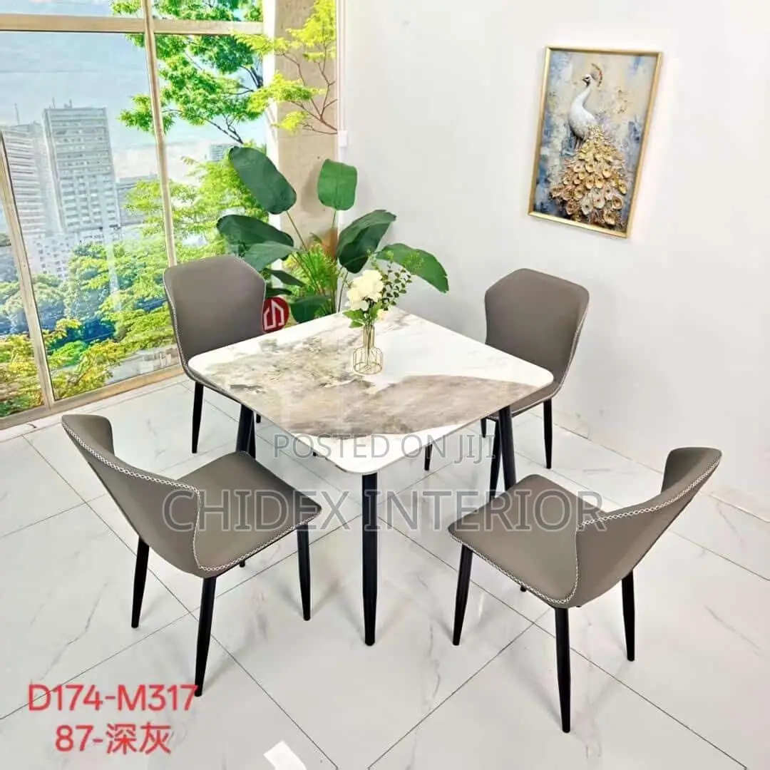 Exotic Marble Dining Table 4chiars