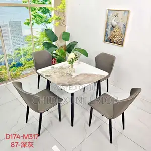 Exotic Marble Dining Table 4chiars