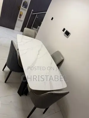 Marble 4 Seater Dining Table Set