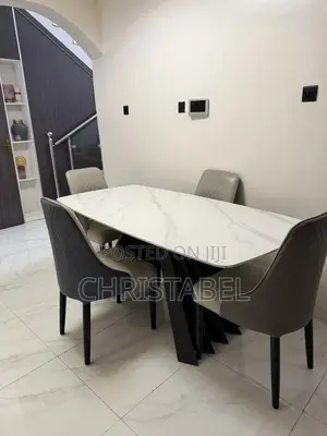 Marble 4 Seater Dining Table Set