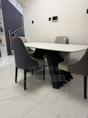 Marble 4 Seater Dining Table Set