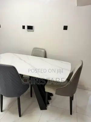 Marble 4 Seater Dining Table Set