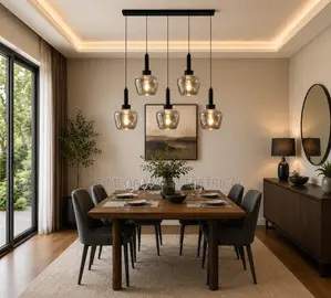 Nordic Glass Pendant Light Modern Living Room Kitchen Hanging