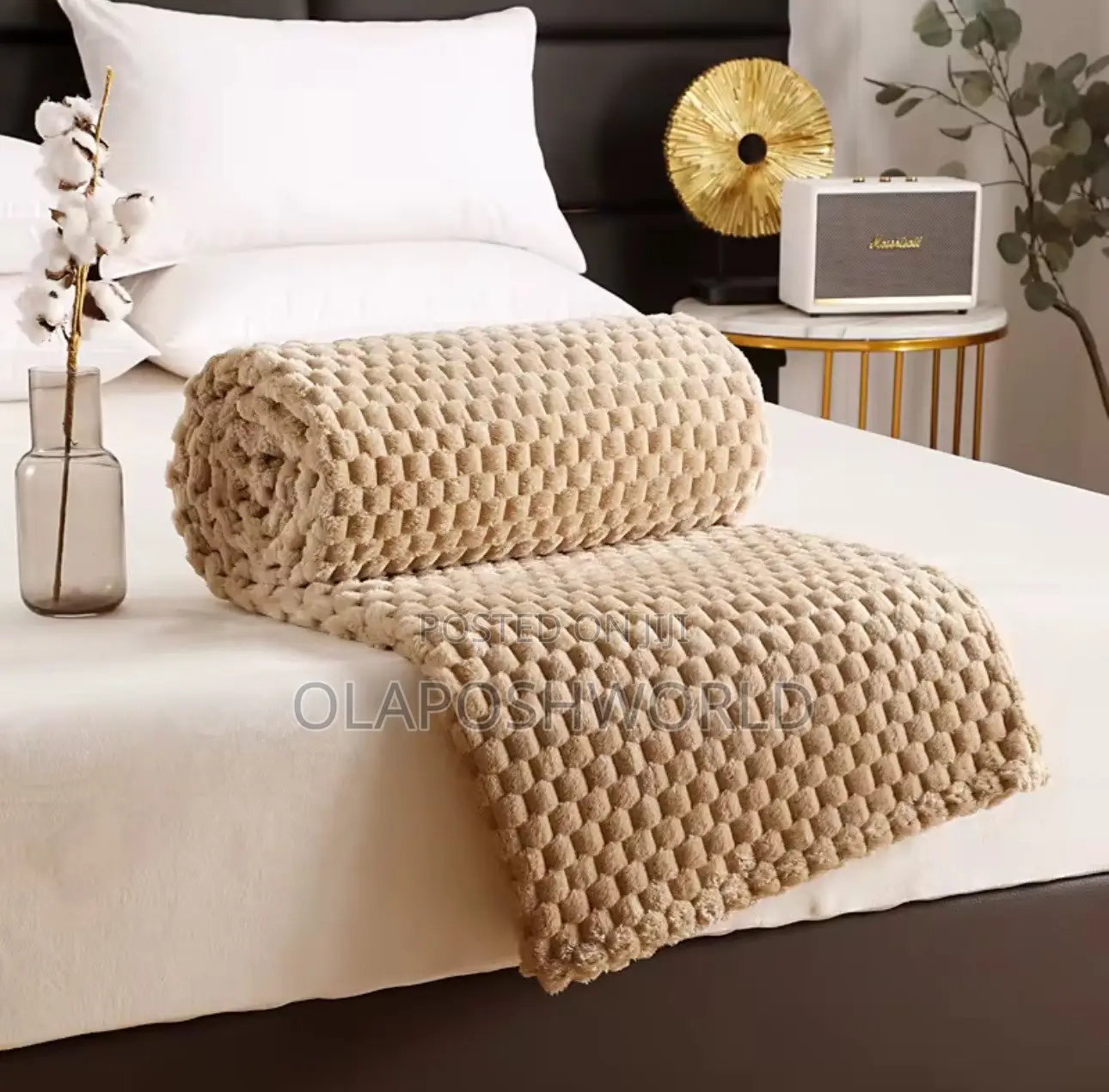 Khaki Soft Cozy Blanket