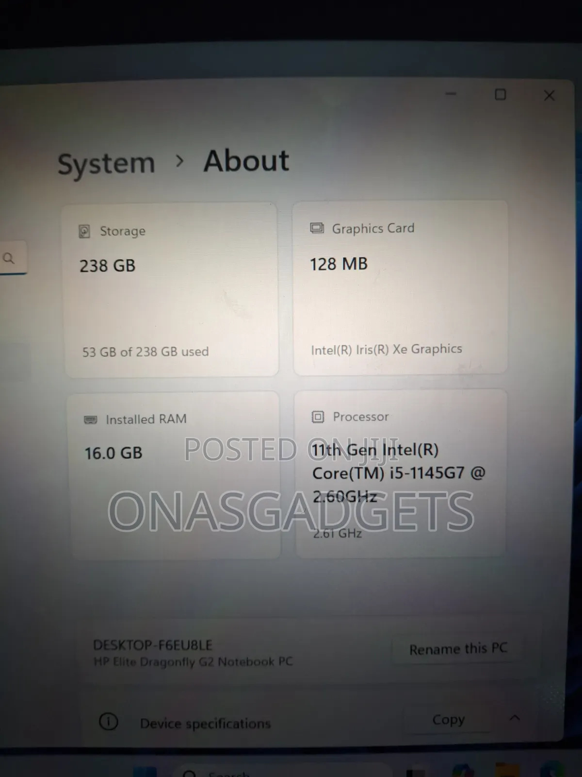 Laptop HP 16GB Intel Core i5 SSD 256GB