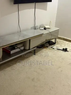 Modern Marble Top TV Console