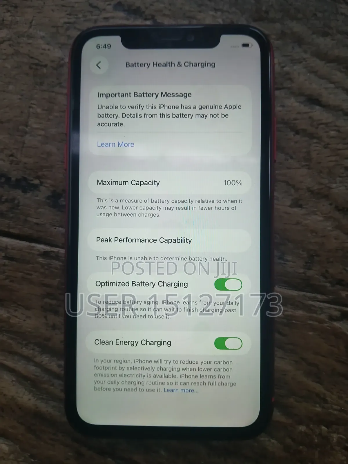 Apple iPhone 11 128 GB Red