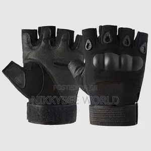 Fingerless Gym Gloves With Hard Knuckle Workout Weightlifting Glove