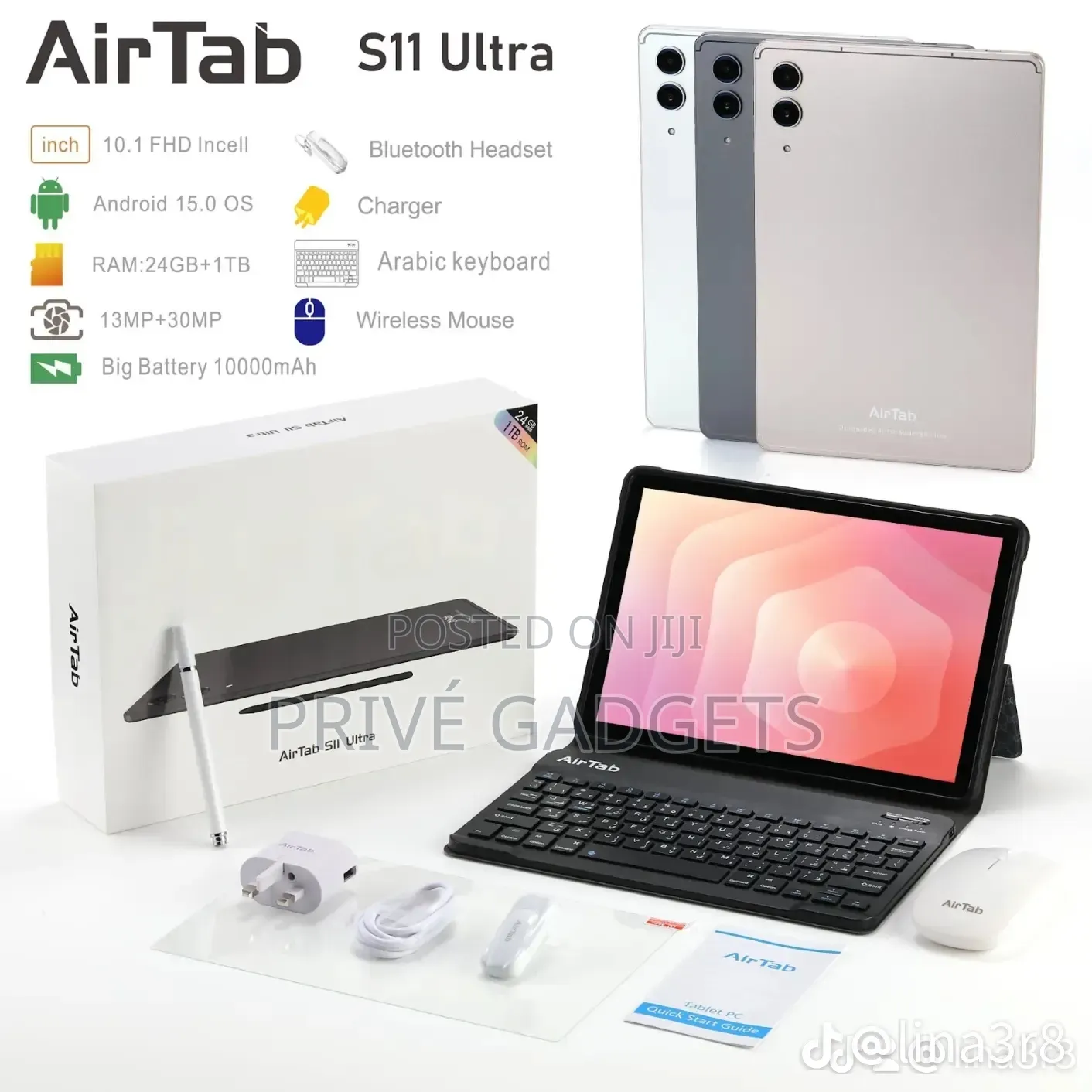 New AirTab S11 Uttra 1 TB Black