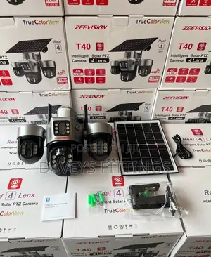 ZEEVISION T40 Solar PTZ,4-lens,12mp Ultra HD Camera