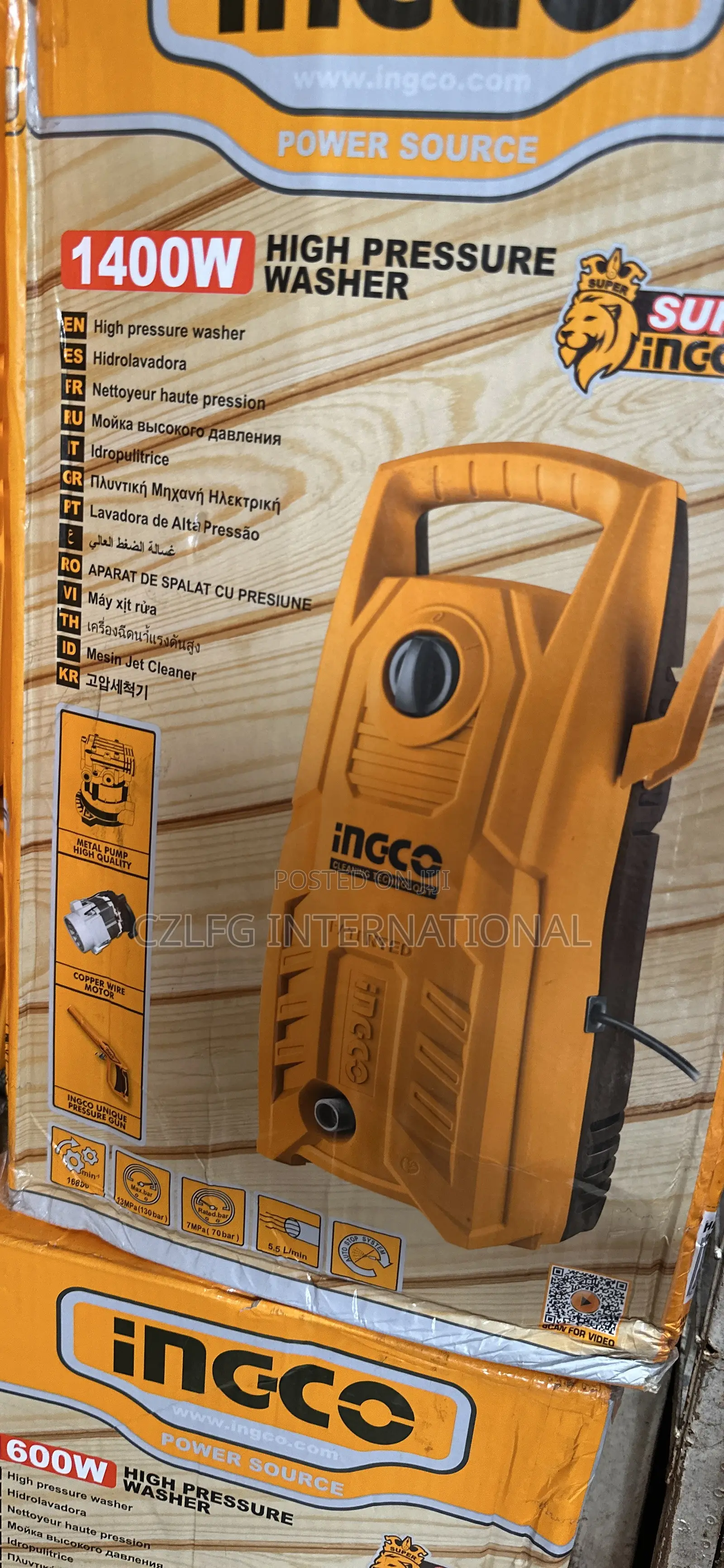 1400 Watts Ingco Pressure Washer