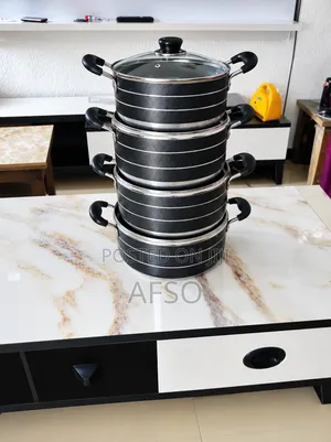 4 Set Aluminum Non Stick Pot
