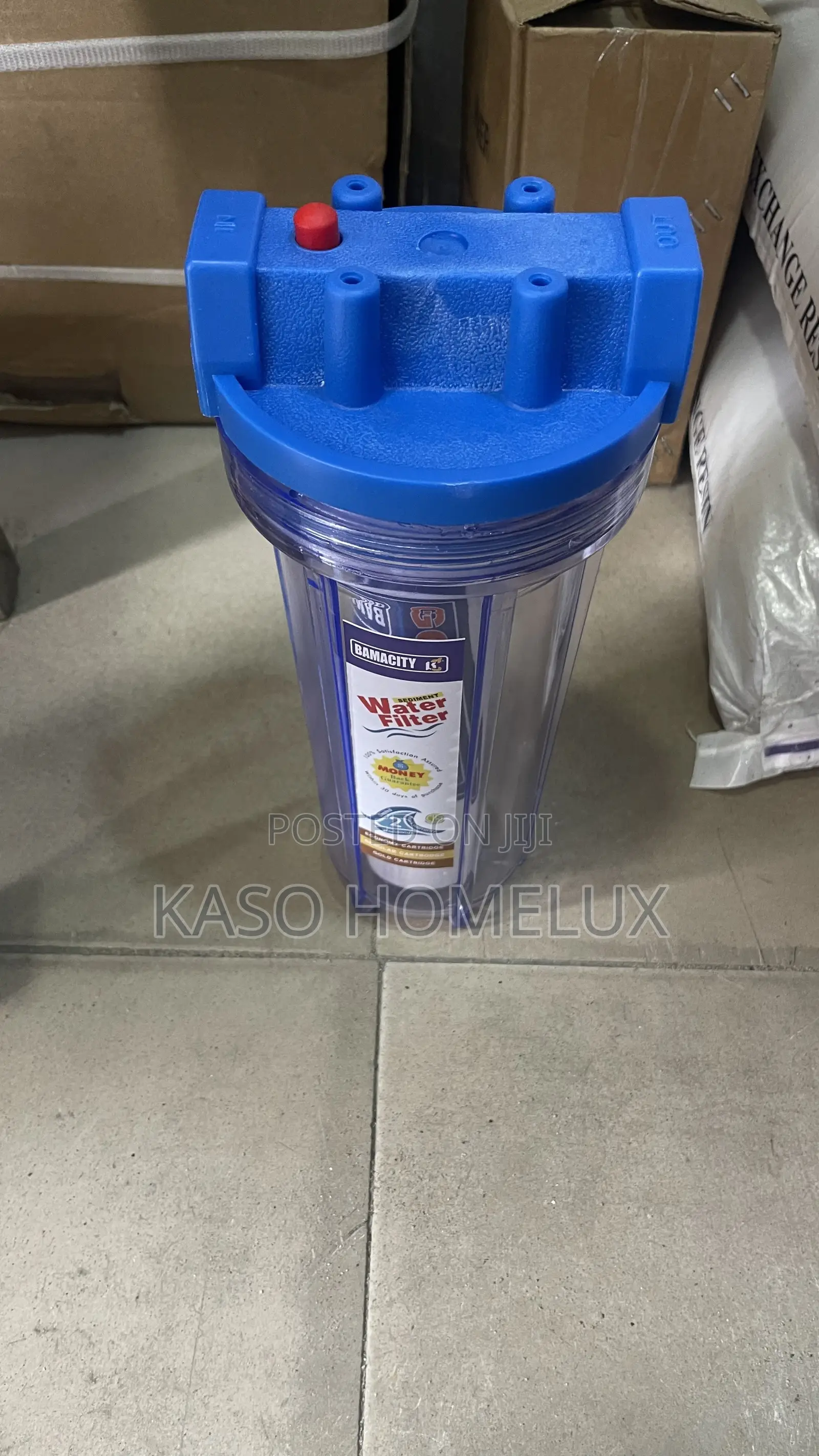 Single Short Transparent Water Filter