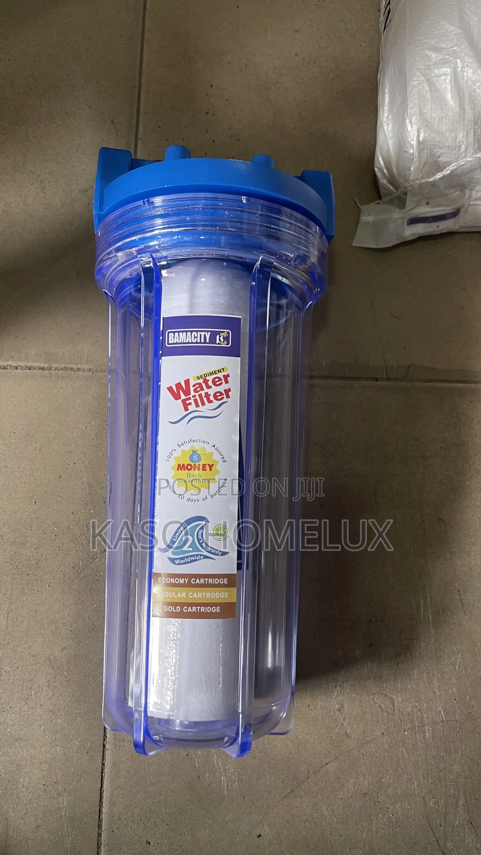 Single Short Transparent Water Filter