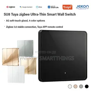 Tuya C-Smart Zigbee 1 Gang Button Switch Alexa- Google Assistant Black