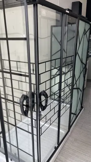 Modern Black Framed Shower Cubicle