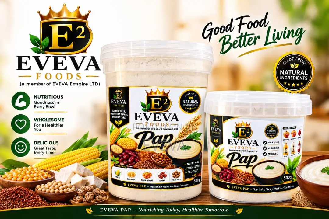 Pap -Yellow Corn, Guinea Corn, Millet, Tiger Nuts, Dates - 2 Litres