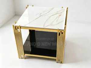 Side Stool With Marble