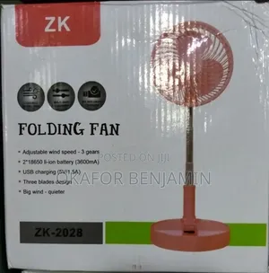 High Quality Rechargeable Foldable Fan