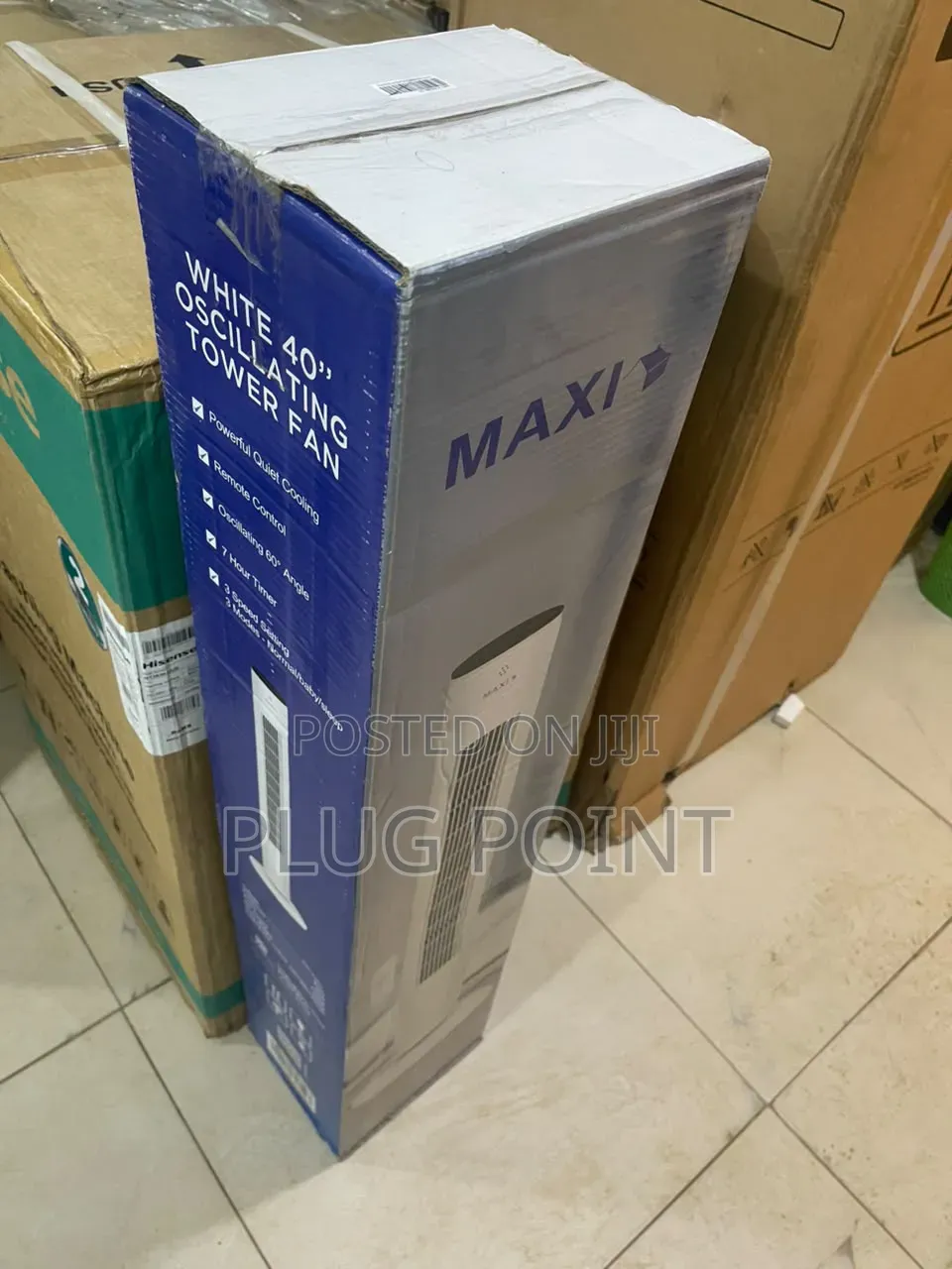 Maxi Slim Tower Fan 40” With Adjustable Airflow